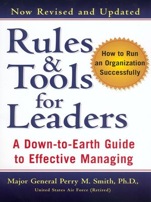 cover image of Rules and Tools for Leaders